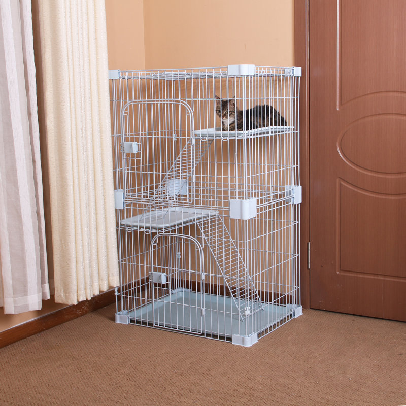 Tucker Murphy Pet Conner Wirehouse Two Level Cat Cage/Crate & Reviews